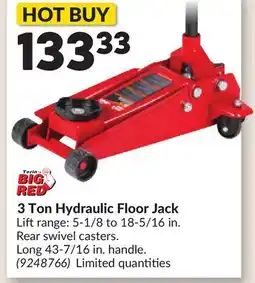 Princess Auto 3 Ton Hydraulic Floor Jack offer