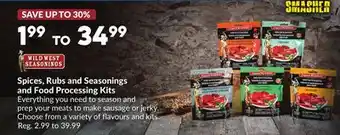 Princess Auto Spices, Rubs and Seasonings and Food Processing Kits offer