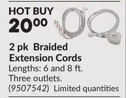 Princess Auto 2 pk Braided Extension Cords offer