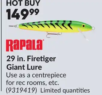 Princess Auto 29 in. Firetiger Giant Lure offer