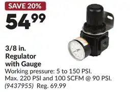 Princess Auto 3/8 in. Regulator with Gauge offer