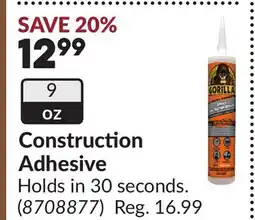 Princess Auto Construction Adhesive offer