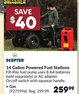 Princess Auto 14 Gallon Powered Fuel Stations Gas offer