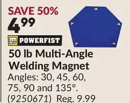 Princess Auto 50 lb Multi-Angle Welding Magnet offer