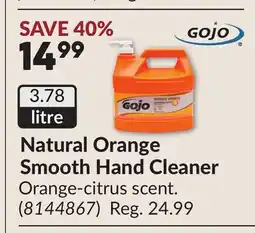 Princess Auto Natural Orange Smooth Hand Cleaner offer