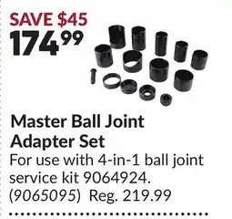 Princess Auto Master Ball Joint Adapter Set offer