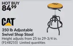 Princess Auto 350 lb Adjustable Swivel Shop Stool offer