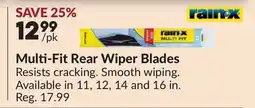 Princess Auto Multi-Fit Rear Wiper Blades offer