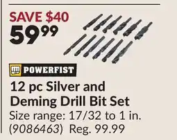 Princess Auto 12 pc Silver and Deming Drill Bit Set offer