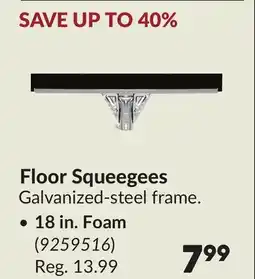 Princess Auto Floor Squeegees , 18 in. Foam offer