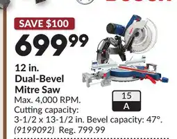 Princess Auto 12 in. Dual-Bevel Mitre Saw offer