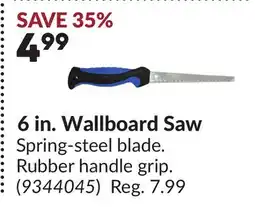 Princess Auto 6 in. Wallboard Saw offer