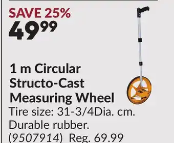 Princess Auto 1 m Circular Structo-Cast Measuring Wheel offer