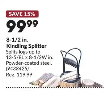Princess Auto 8-1/2 in. Kindling Splitter offer