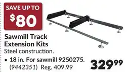 Princess Auto Sawmill Track Extension Kits offer