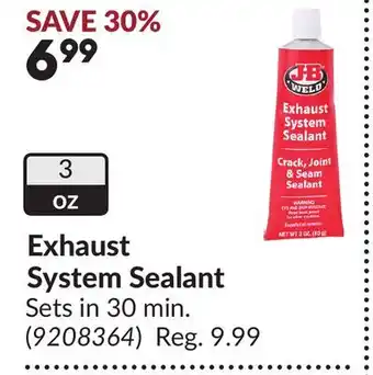 Princess Auto Exhaust System Sealant offer