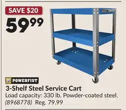 Princess Auto 3-Shelf Steel Service Cart offer