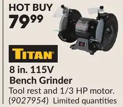 Princess Auto TITAN 8 in. 115V Bench Grinder offer