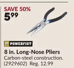 Princess Auto 8 in. Long-Nose Pliers offer