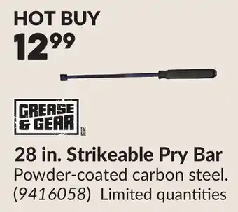 Princess Auto 28 in. Strikeable Pry Bar offer