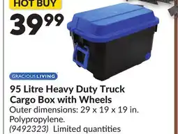 Princess Auto 95 Litre Heavy Duty Truck Cargo Box with Wheels offer