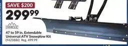 Princess Auto 47 to 59 in. Extendable Universal ATV Snowplow Kit offer