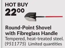 Princess Auto Round-Point Shovel with Fibreglass Handle offer
