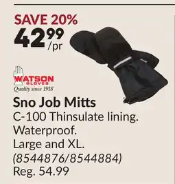 Princess Auto Sno Job Mitts offer