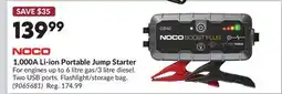 Princess Auto NOCO 1,000A Li-ion Portable Jump Starter offer