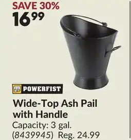 Princess Auto Wide-Top Ash Pail with Handle offer