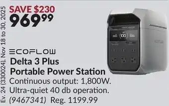 Princess Auto Delta 3 Plus Portable Power Station offer