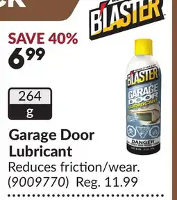 Princess Auto Garage Door Lubricant offer