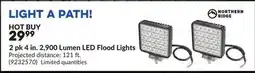 Princess Auto 2 pk 4 in. 2,900 Lumen LED Flood Lights offer