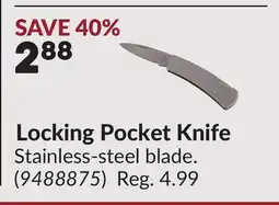Princess Auto Locking Pocket Knife offer