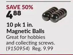 Princess Auto 10 pk 1 in. Magnetic Balls offer