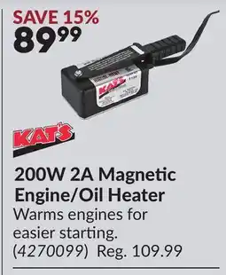Princess Auto 200W 2A Magnetic Engine/Oil Heater offer