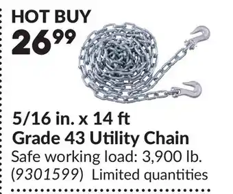 Princess Auto 5/16 in. x 14 Grade 43 Utility Chain offer