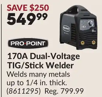 Princess Auto 170A Dual-Voltage TIG/Stick Welder offer