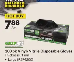 Princess Auto 100 pk Vinyl/Nitrile Disposable Gloves offer