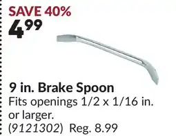 Princess Auto 9 in. Brake Spoon offer