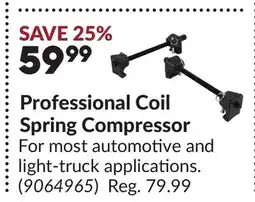 Princess Auto PERFORMANCE TOOL Professional Coil Spring Compressor offer