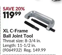 Princess Auto XL C-Frame Ball Joint Tool offer