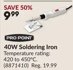 Princess Auto 40W Soldering Iron offer