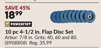 Princess Auto 10 pc 4-1/2 in. Flap Disc Set offer