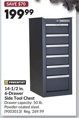 Princess Auto 14-1/2 in. 6-Drawer Side Tool Chest offer