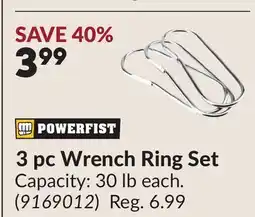 Princess Auto 3 pc Wrench Ring Set offer