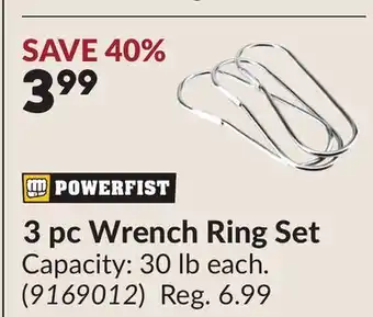 Princess Auto 3 pc Wrench Ring Set offer