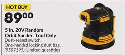 Princess Auto 5 in. 20V Random Orbit Sander, Tool Only offer