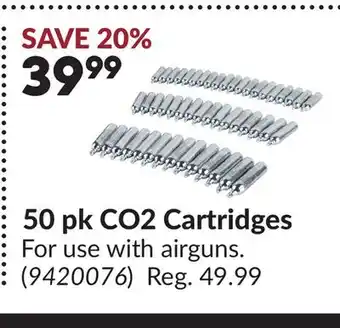 Princess Auto 50 pk CO2 Cartridges offer