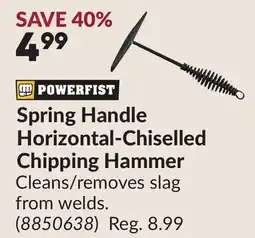 Princess Auto Spring Handle Horizontal-Chiselled Chipping Hammer offer